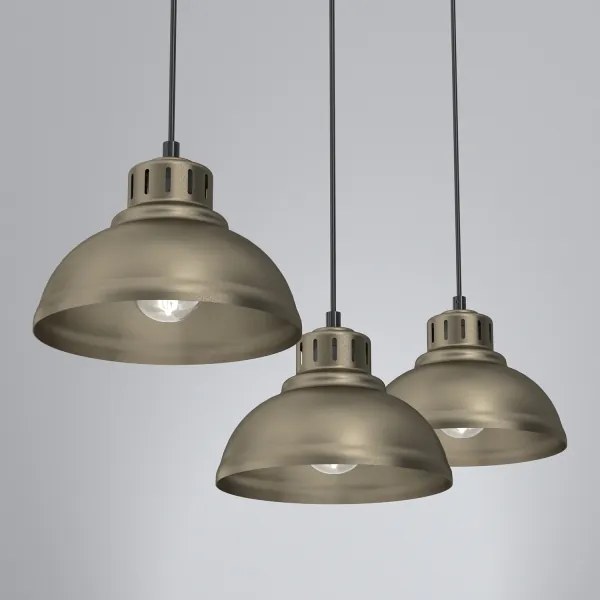 Lustră pe cablu SVEN 3xE27/15W/230V alamă