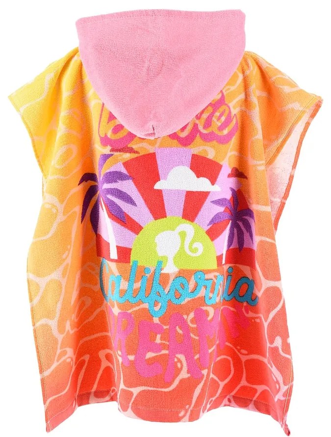 Barbie poncho prosop plajă 55x110 cm