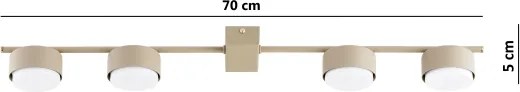 Brilagi - Lampă spot LED MONO 4xGX53/30W/230V bej