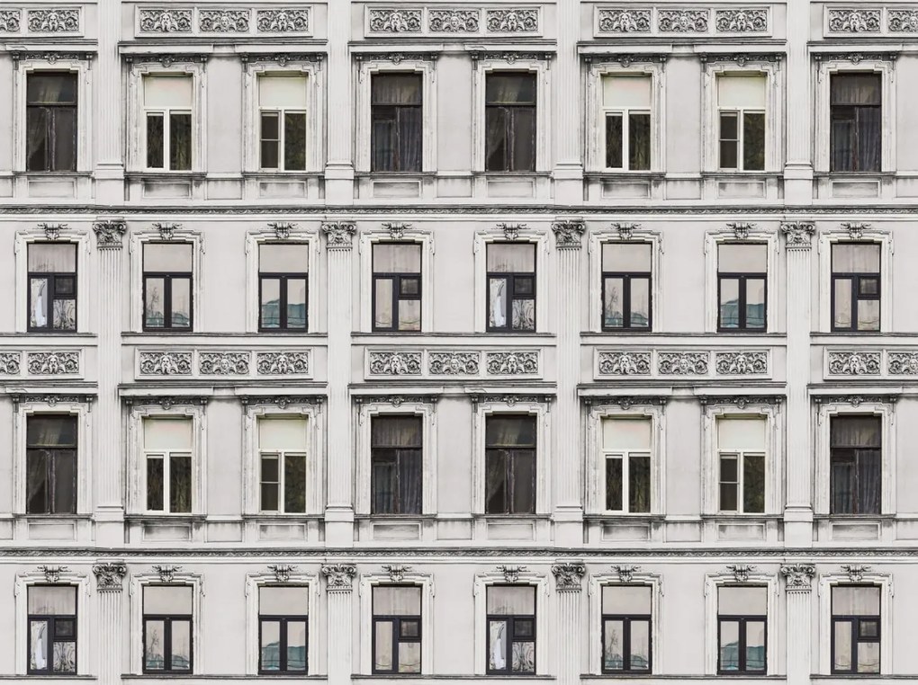 Fototapet, Rue Relief, White, Rebel Walls