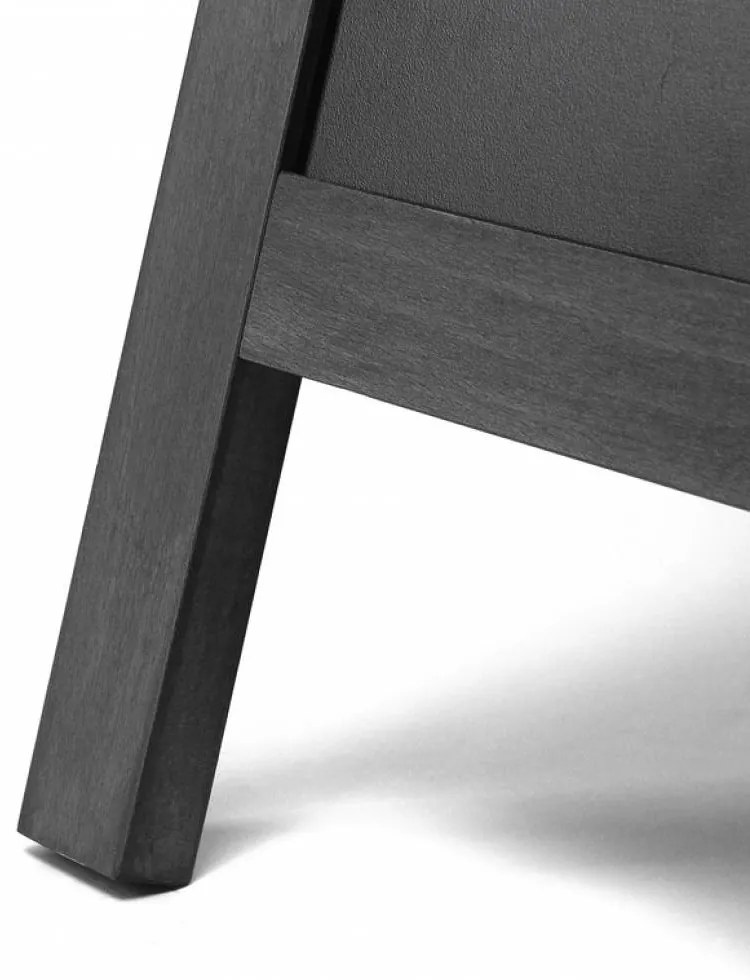 A din lemn cu tabla 68 x 120 cm, negru