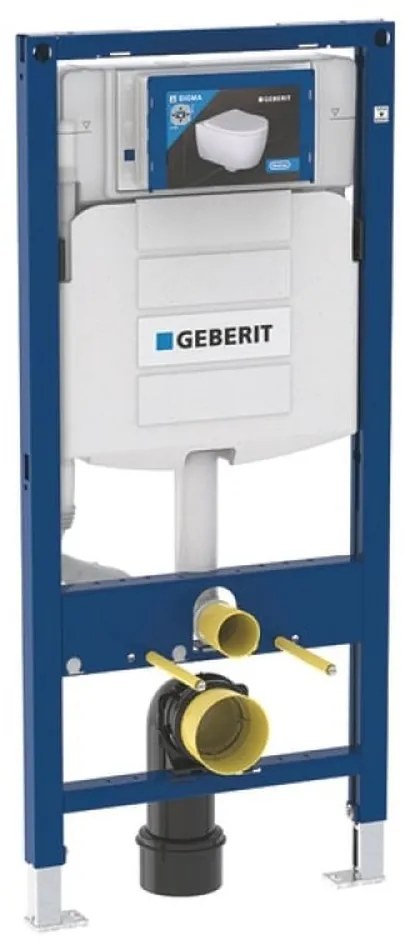 Cadru wc suspendat Geberit Duofix 112 cm cu rezervor incastrat Sigma 12 cm