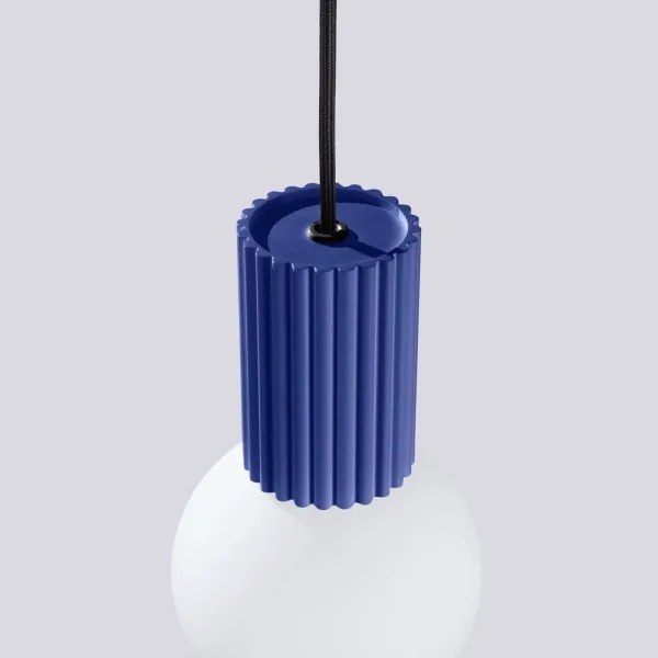 Lustră pe cablu Sollux SL.1739 HALO 1xG9/8W/230V d. 12 cm albastru