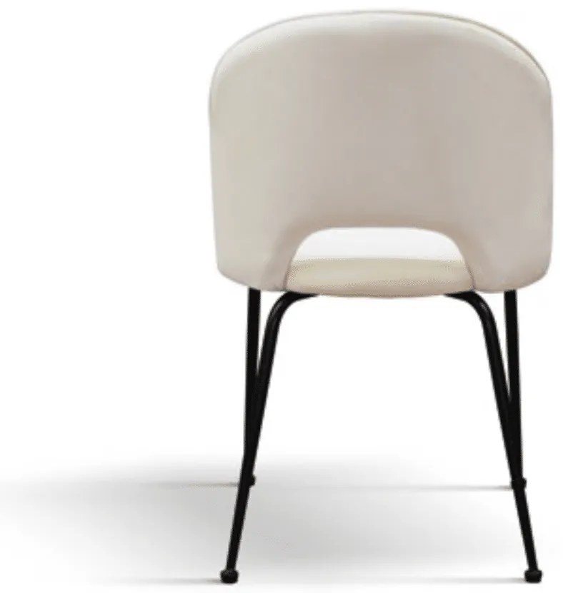 Scaun Farco ,structura metalica ,catifea - BEJ