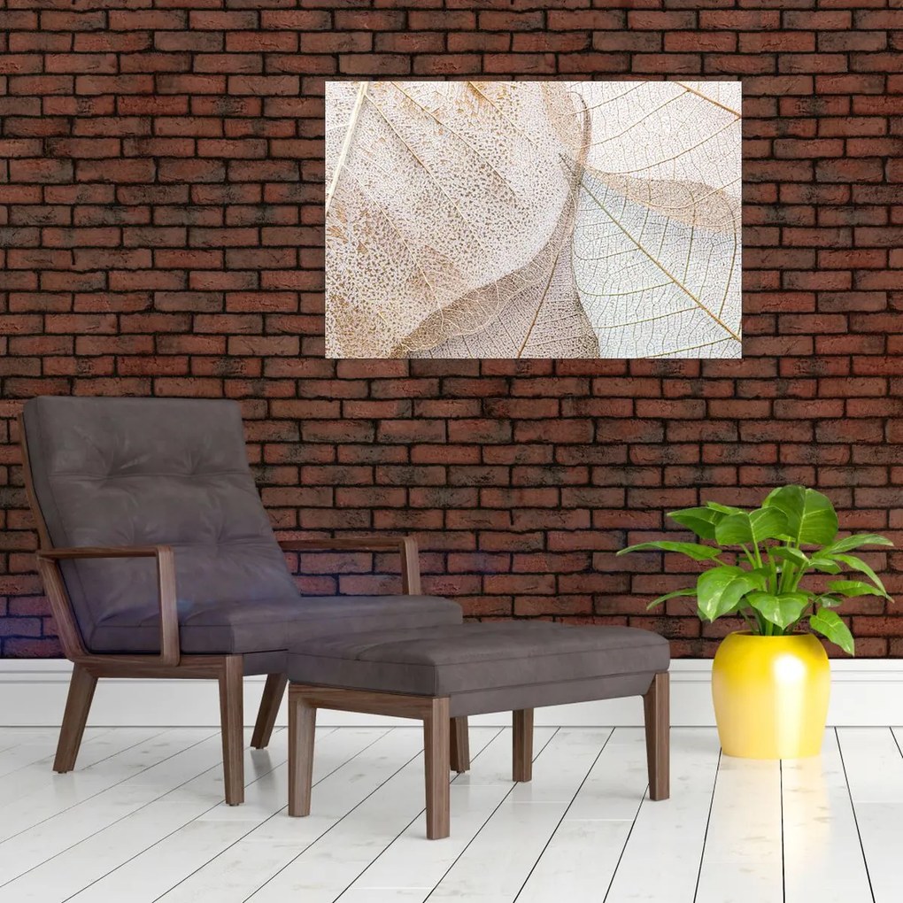 Tablou - Frunze bej (90x60 cm)