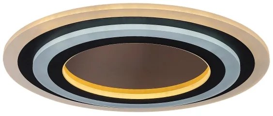 Rabalux TANELI 71314 - Plafonieră LED dimabilă, 56W, 230V, 3000/4000/6000K, crom/negru + telecomandă