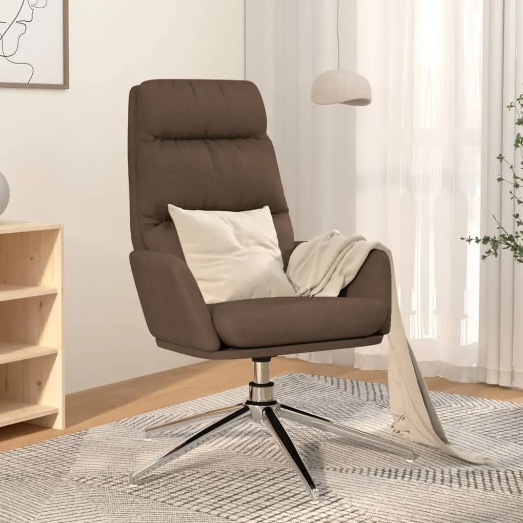 341139 vidaXL Scaun de relaxare, gri taupe, material textil