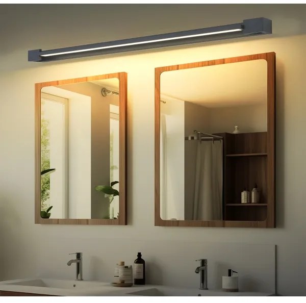 Brilagi-LED Lumină LED pentru oglindă de baie AQUA LINE, 36 W, 230 V, 120 cm, IP44, antracit