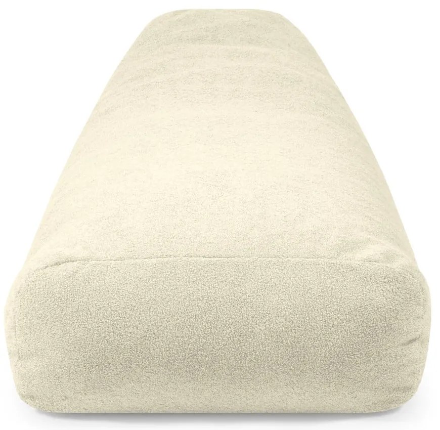 Fotoliu bean bag gri deschis cu tapițerie din țesătură bouclé Snug 130 – SLOWDOWN
