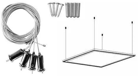 Panou LED 2 în 1 LED/40W/230V 6000K 60x60 cm