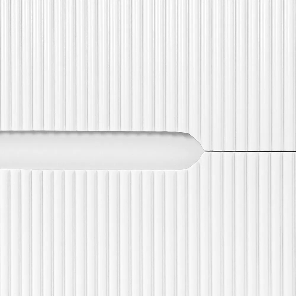 Trent 120 dulap de baie inferior cu chiuvetă ceramică 4 sertare, alb