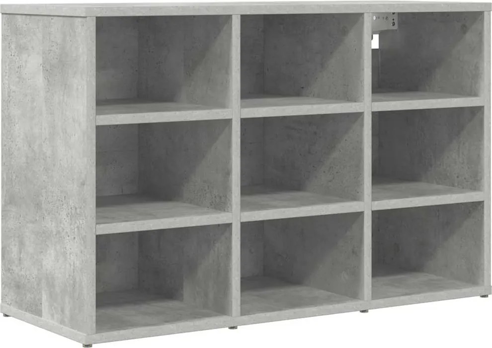 vidaXL Dulap pentru pantofi Gri beton 77,5 x 30 x 51 cm Lemn compozit