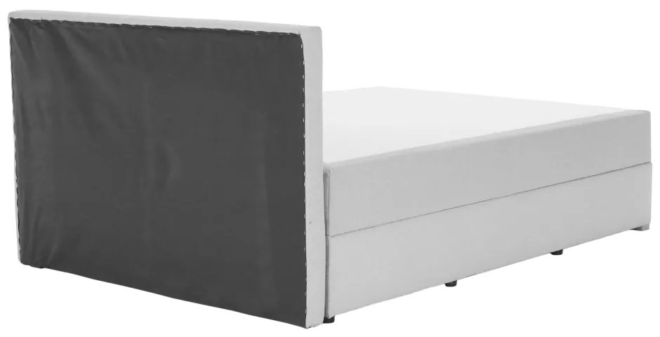 Pat matrimonial Boxspring 140 cm Ferrati (gri maro). 1016097