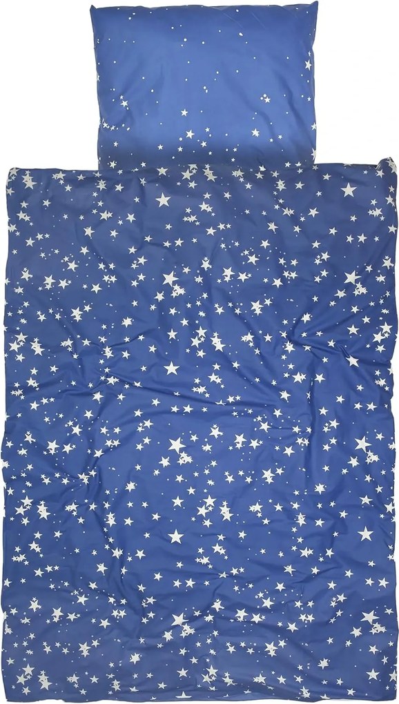 Lenjerie de pat din bumbac luminoasa pentru patut MAGIC STARS albastru Dimensiune lenjerie de pat: 40 x 60 cm | 100 x 135 cm