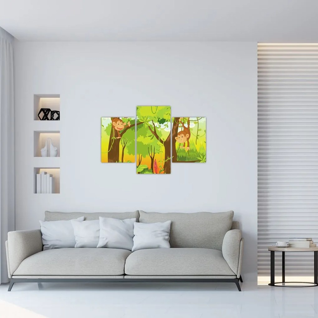Tablou - Maimuțe (90x60 cm)