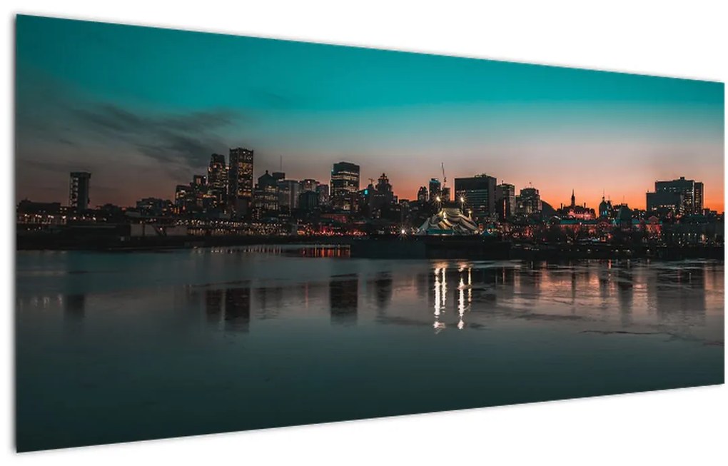 Tablou cu oraș mare (120x50 cm)