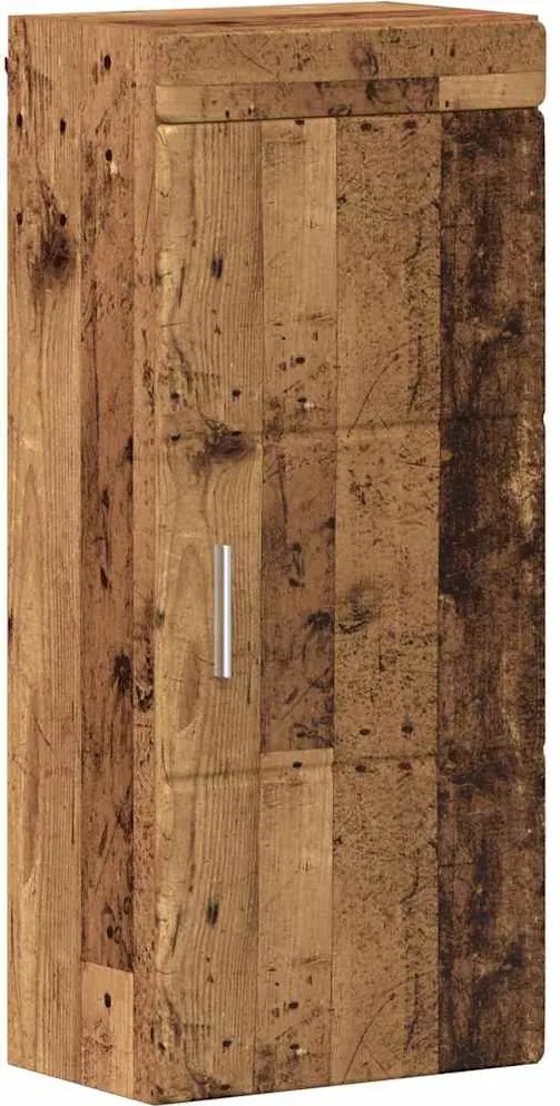 vidaXL Dulap de perete pentru baie TULUM Lemn vechi 37 x 24,5 x 86 cm