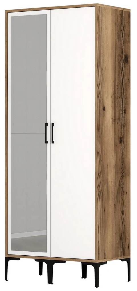 Dulap de haine Kiara RS (Nuc + Alb). 1088542