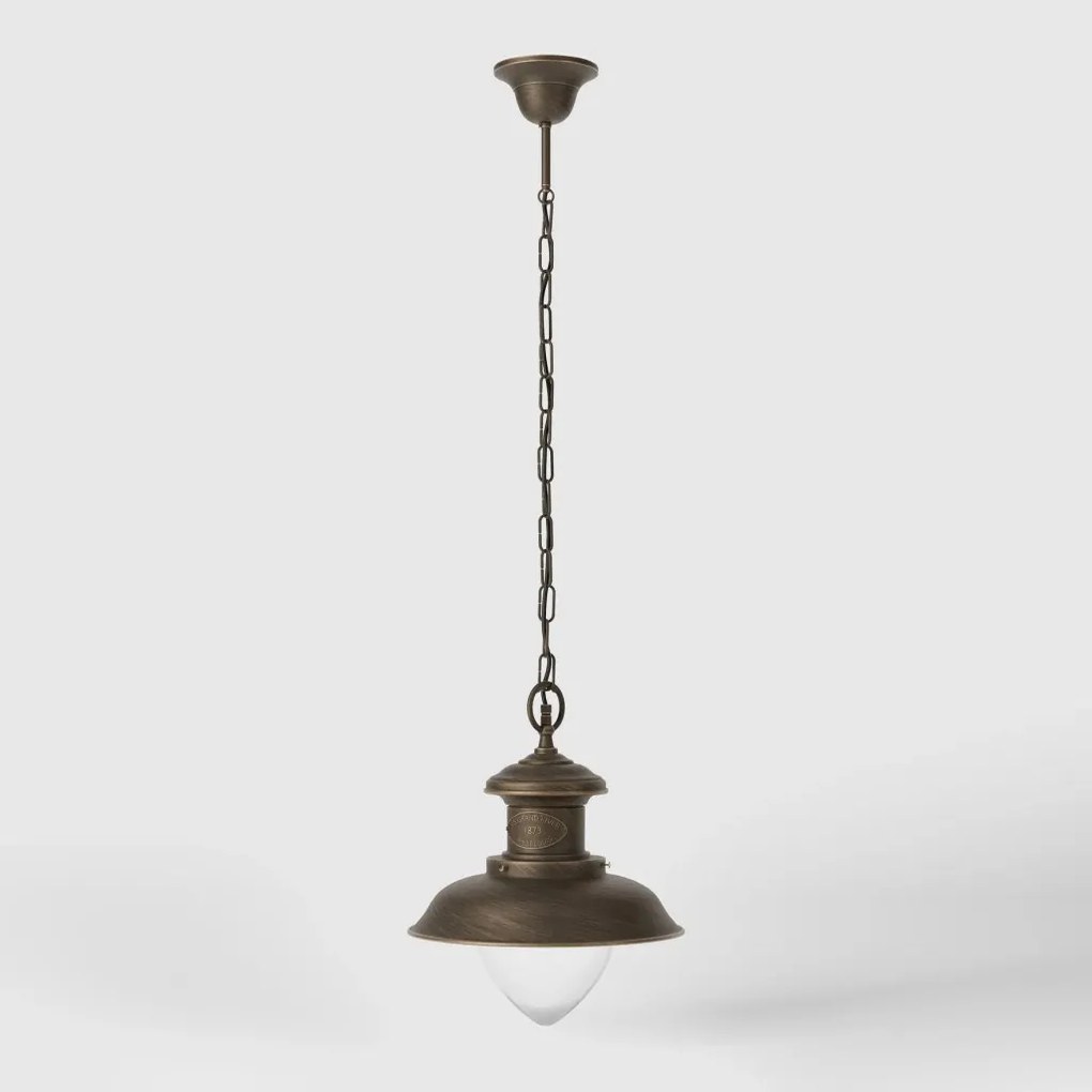 Lustra stil nautic din alama si sticla Al Mare