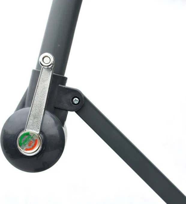 Umbrelă metalică ø 350 cm - maro