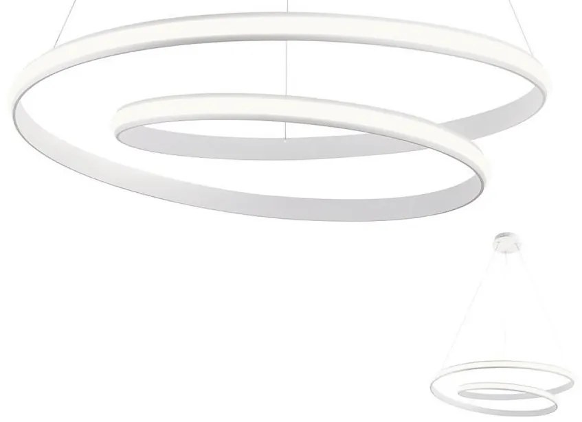 Redo 01-1795 - Lustră LED dimabilă suspendată pe cablu TORSION, 40 W, 230 V, albă