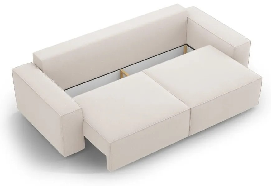 Canapea bej extensibilă 247 cm Jodie – Micadoni Home