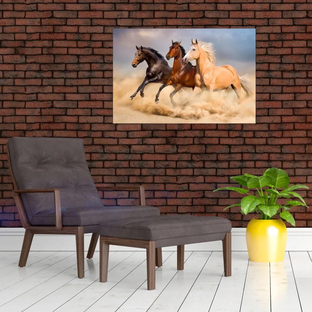 Tablou - Cai sălbatici (90x60 cm)