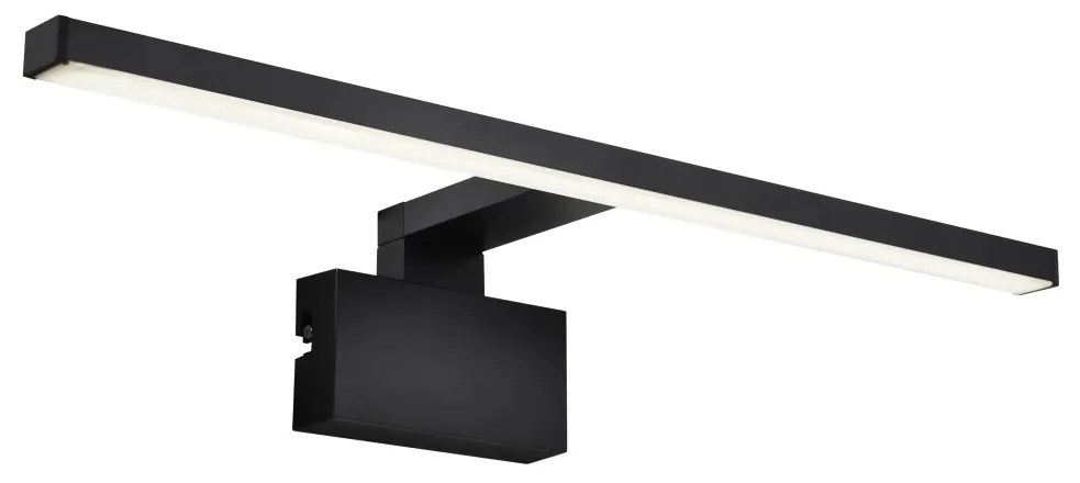Aplica de perete LED pentru baie IP44 Marlee negru 4000K