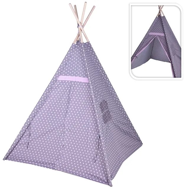 Cort pentru copii TeePee gri 103x160 cm