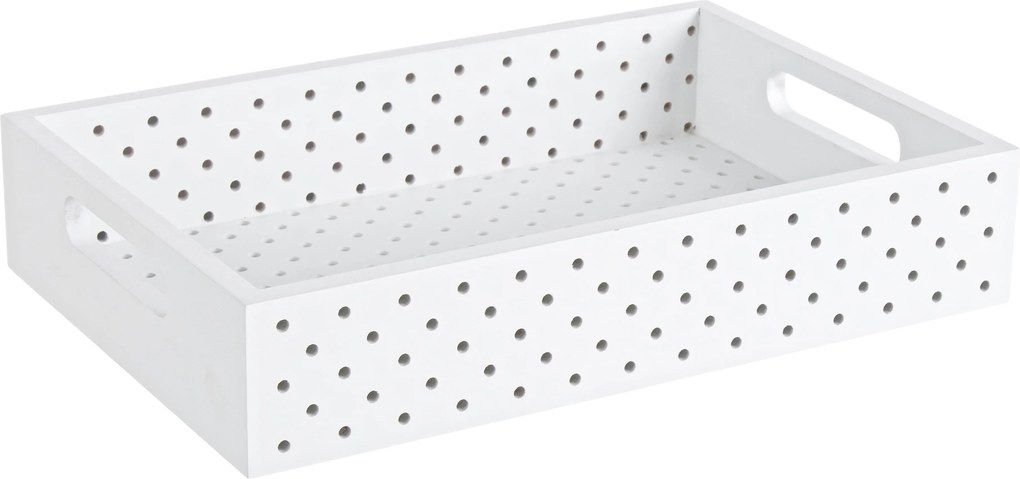 Tava decorativa alb Andaluzia 20x30x6h