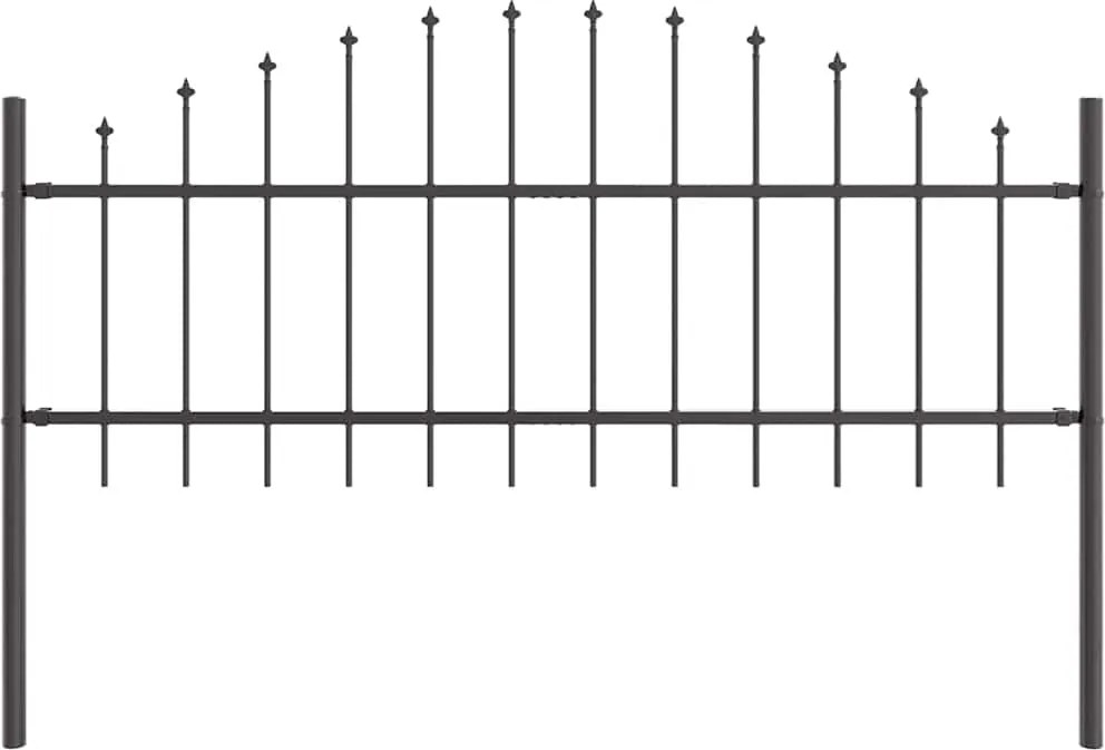 vidaXL Gard de Grădină Gri 170 x 140 cm Oțel vopsit electrostatic
