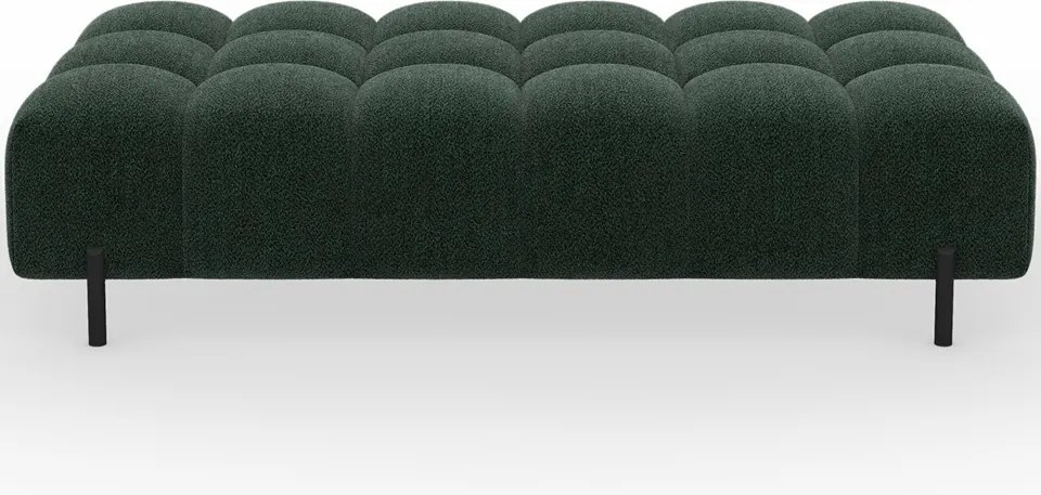 Taburet Tapitat cu Picioare Ferivo, 140x70x40 cm, dark verde velvet – Amore 35