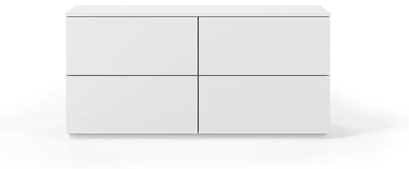Comodă cu sertare TemaHome Join, alb, 120 x 54 cm