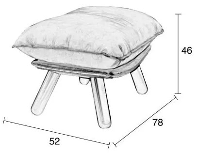 Suport pentru picioare Zuiver Lazy