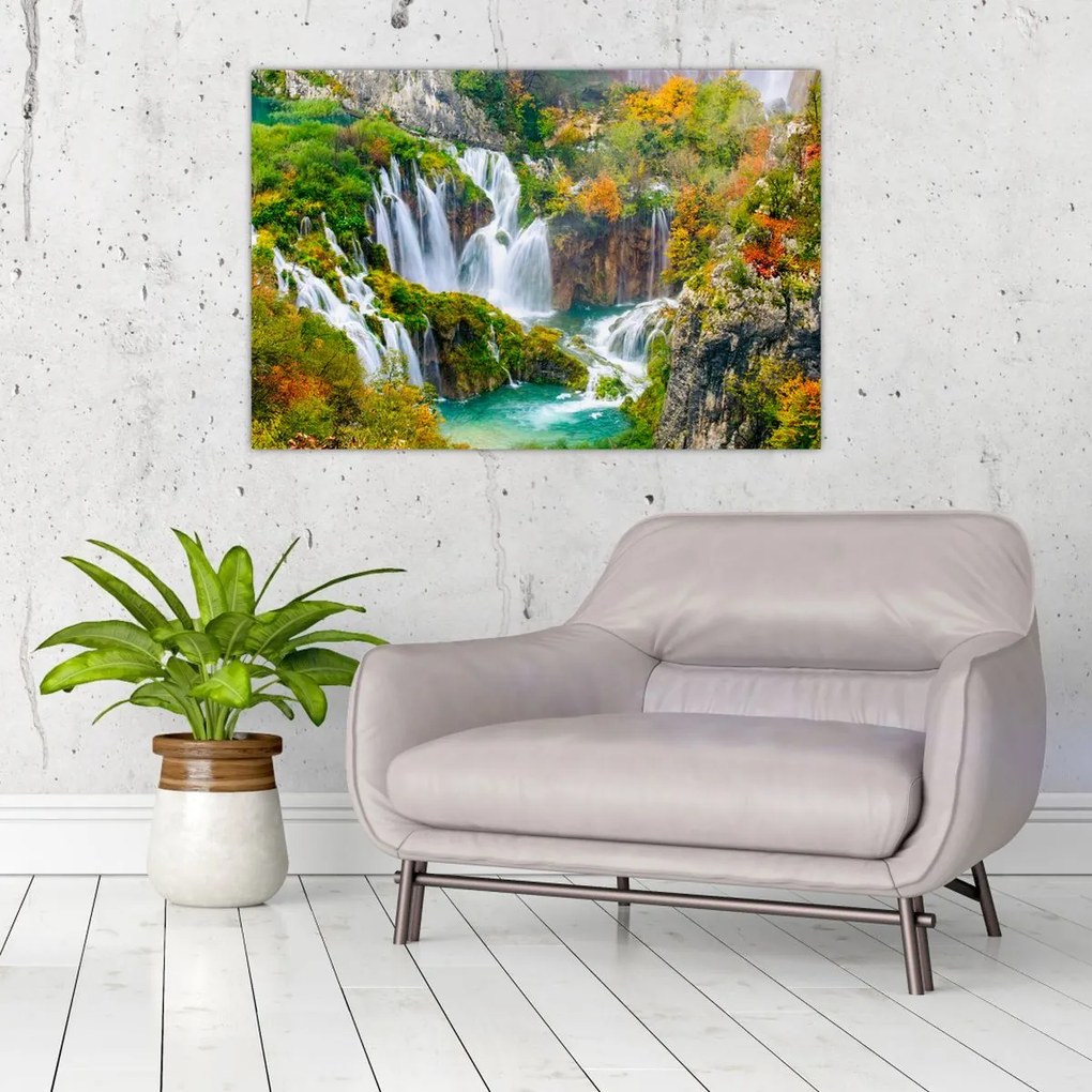 Tablou - Parcul Național Lacurile Plitvice (90x60 cm)