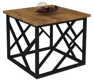 Măsuță de cafea WODA 42x53 cm maro/neagră