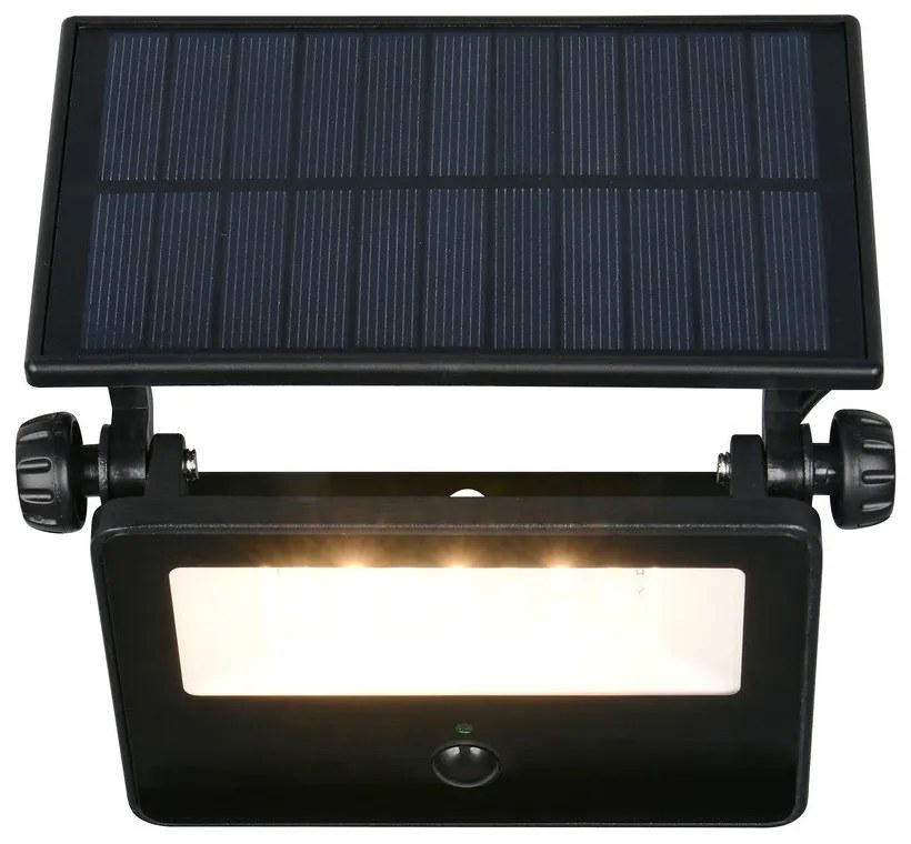 Corp de iluminat pentru exterior LED de perete cu senzor de mișcare solar (înălțime 15,5 cm) Moura – Trio