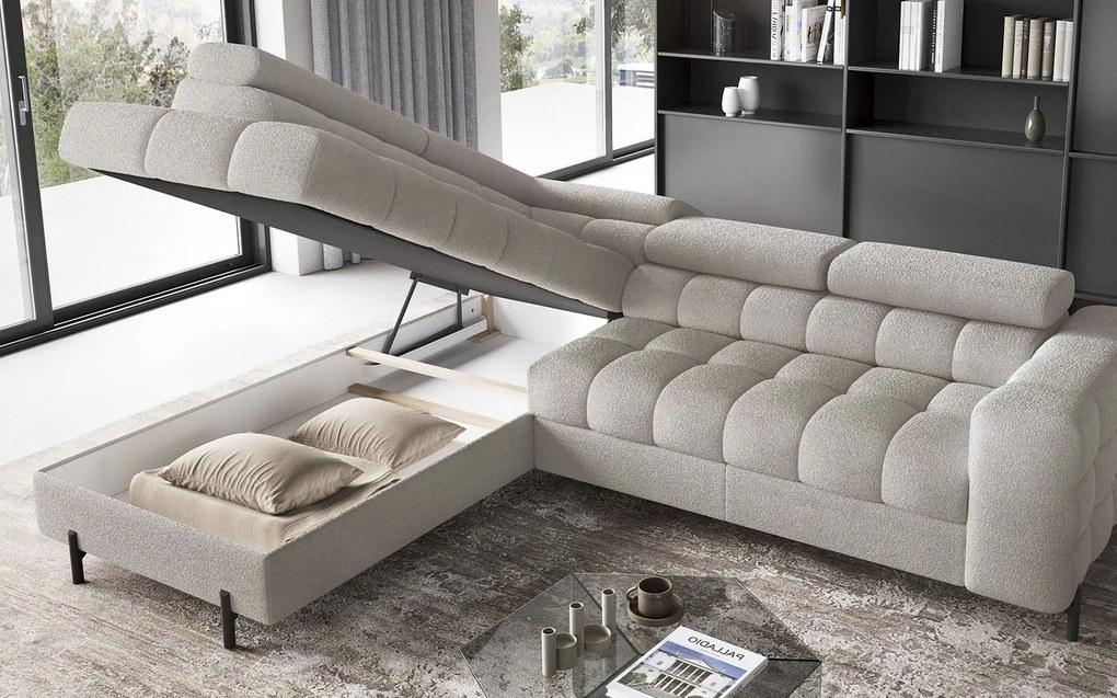 Colțar lemn masiv Ferry Extensibil Material Royal 20, 276 × 72 × 200 cm