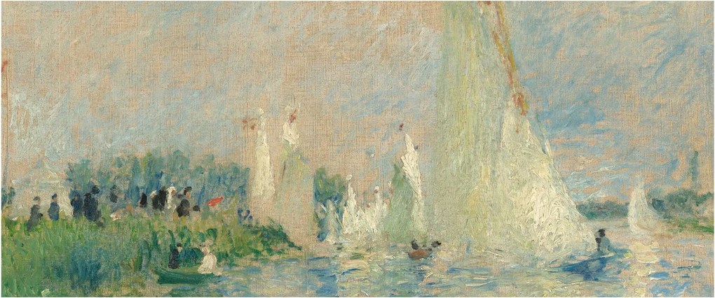 Tablou - Auguste Renoir, Regatta at Argenteuil, reproducere (120x50 cm)