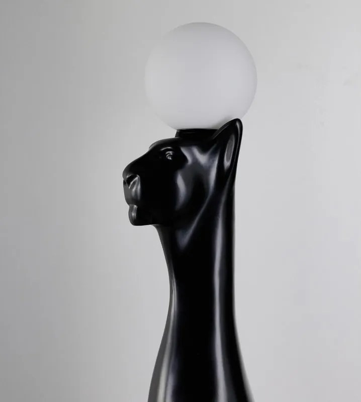 Figurina design decorativ cu iluminat PUMA BLACK