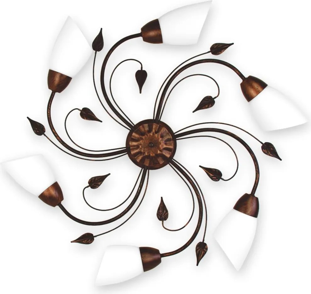 BRILAGI - Plafonieră WILLOW 6xE27/40W/230V Ø 75 cm bronz