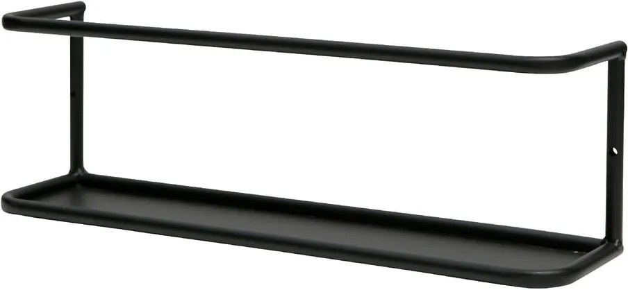 Raft din metal WOOOD Myrthe, lungime 40 cm, negru