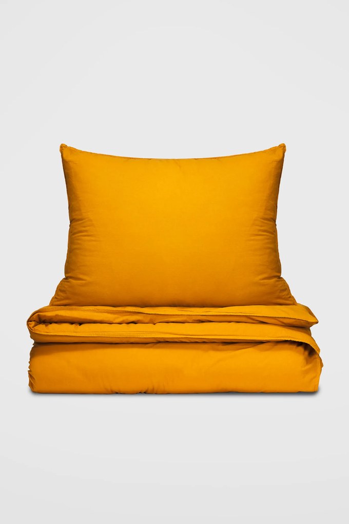 Stonewashed Mustard mustar 220x200 cm