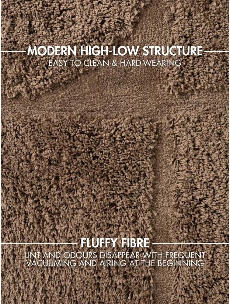 Covor maro țesut manual rotund ø 200 cm Lambeth Jasper – Ted Baker