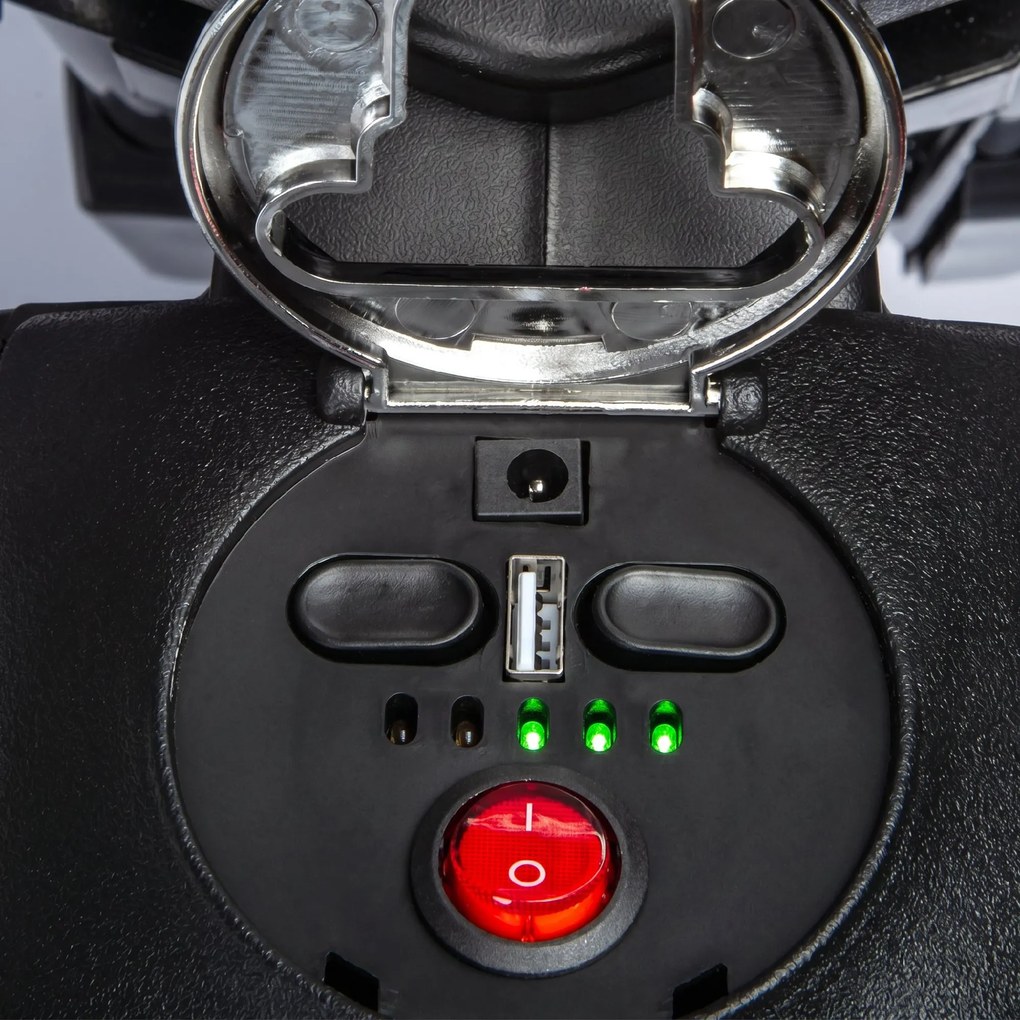 AIYAPLAY Motocicletă Electrică pentru Copii 3-8 Ani, 2 Motoare 12V, Roți Ajutătoare Detașabile, 30 kg, Galben | Aosom Romania