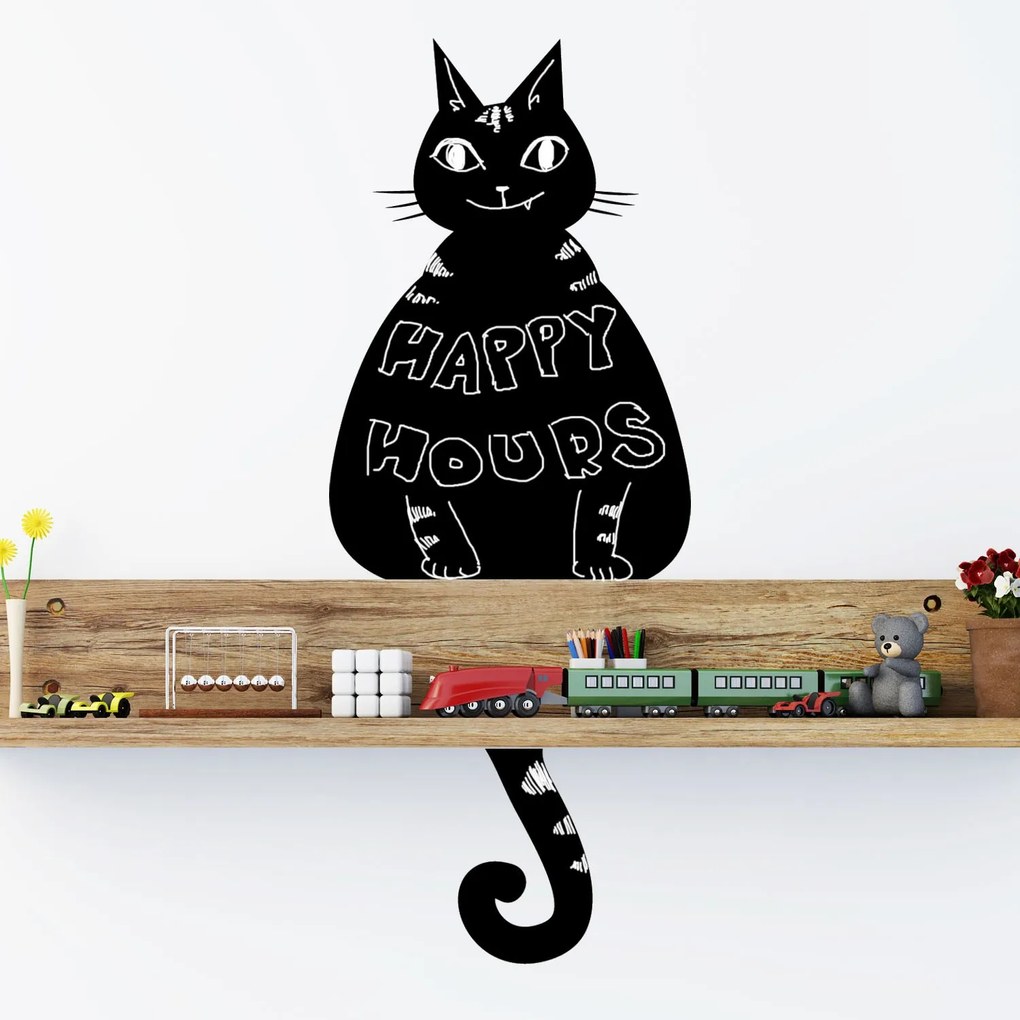 Sticker Blackboard - Cat -  Stickere Decorative BeeStick