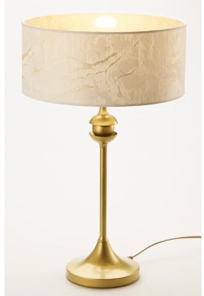 Jupiter 2112 - Lampă de masă KASZMIR 1xE27/15W/230V alb/auriu, decor marmură