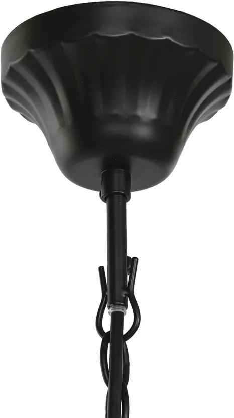 Candelabru din metal, negru, cu 6 brațe, 46 x 54 cm, „Cayeux”