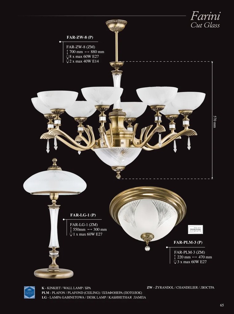 Candelabru 12 brate design clasic realizat manual Farini