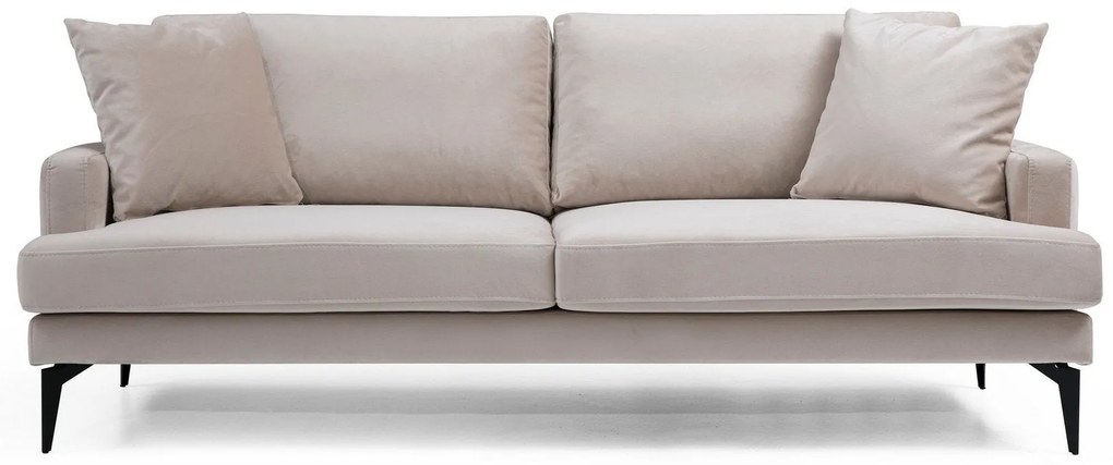 Canapea cu 3 Locuri Papira, Bej, 205 x 88 x 90 cm
